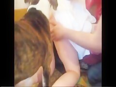 The Russian Bestiality amateur who fucks with her dog